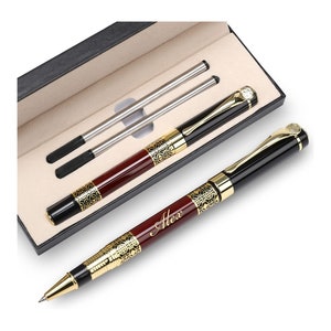 Personalized EXECUTIVE PEN Custom Pens Groomsmen Gift for Him Dad Men Teacher Graduation Business Corporate Birthday Boyfriend