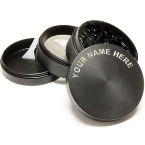 Personalized HERB GRINDER Grinders Groomsmen Gift for Him Dad Men Gift for Gift for Her Mom Women Girlfriend Smoker Birthday Custom Engraved