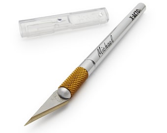 Personalized X-ACTO #1 Precision Cutting Knife Custom Engraved Craft Knive Groomsmen Gift for Dad Him Men Carpenter Architect Fine Point