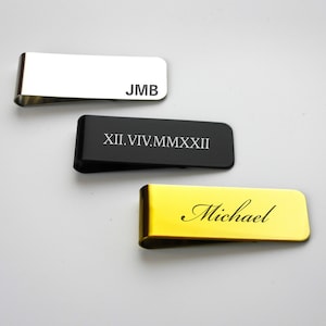 Personalized MONEY CLIP Wallet Holder Groomsmen Gift for Him Dad Men Gift for Groomsmen Birthday Boyfriend Grandpa Custom Engraved
