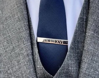 Personalized TIE CLIP for Dad Tieclip Unique Custom Engraved Groomsmen Gifts for Him Boyfriend Men Son Wedding Father of Bride Fathers Day