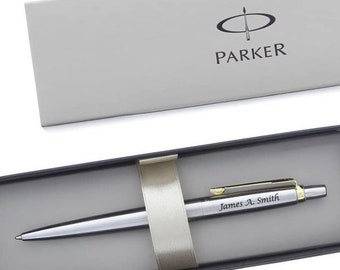 Personalized PENS PARKER JOTTER Custom Pen Engraved Groomsmen Gifts for Him Dad Boyfriend Gift for Men Man Gifts for Her Mom Women Teacher