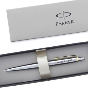 Personalized PENS PARKER JOTTER Pen Teacher Graduation Gift for Him Dad Men Her Mom Wedding Groomsmen Birthday Boyfriend Custom Engraved