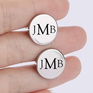 Manschettenknöpfe für Bräutigam Manschettenknöpfe für Trauzeugen Geschenk für ihn Papa Männer Vater der Braut Hochzeit Silber Gold Schwarz individuell graviert