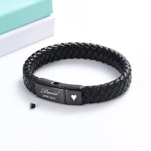 Gepersonaliseerde URN ARMBAND Crematie Sieraden voor Mannen Vrouwen Menselijk As Aandenken Hond Kat Huisdier Gedenkteken Sympathie Waterdicht Datum Custom