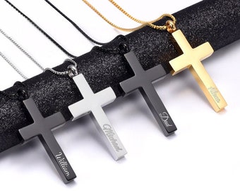Personalized CREMATION JEWELRY URN Cross Ashes Necklace Keepsake Custom Engraved Pet Dog Cat Memorial Human Urns Women Necklaces Pendants