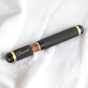 Personalized CIGAR HOLDER CASE Cigars Accessories Groomsmen Gift for Him Dad Men Gift for Groomsmen Smoker Gift Birthday Custom Engraved