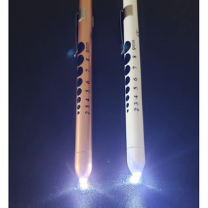 Personalized PEN LIGHT Penlight Penlights Nursing Gifts for Dad Her Women Doctor Nurse Nurses Doctor Flashlight Hospital Ems