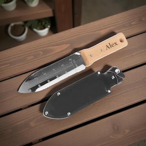 Personalized HORI HORI Tool Knife Weeder Lawn Yard Garden Birthday Gardening Gift for Him Dad Men Her Mom Grandma Grandpa Custom Engraved