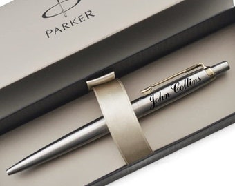 Personalized PENS PARKER JOTTER Custom Engraved Pen Groomsmen Gifts for Him Dad Men Boyfriend Wife Her Mom Women Teacher Doctor Graduation