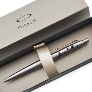 Personalized Pen PARKER JOTTER Teacher Coach Doctor Graduation Groomsmen Birthday Gift for Him Her Men Dad Mom Anniversary Custom Engraved