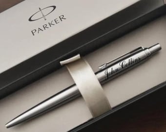 Personalized PENS PARKER JOTTER Pen Teacher Graduation Gift for Him Dad Men Her Mom Wedding Groomsmen Birthday Boyfriend Custom Engraved