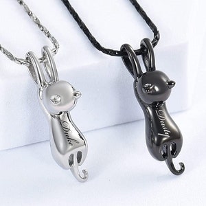 Personalized URN NECKLACE Cremation Jewelry for Men Women Human Ashes Keepsake Dog Cat Hair Pet Memorial Sympathy Waterproof Custom Engraved