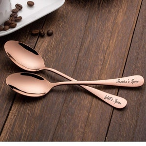 Personalized SPOON Custom Dinnerware Utensil Party Wedding Gifts for Her Graduation Mom Kitchen Cutlery Cook Stainless Engraved