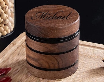 Personalized GRINDER Custom Engraved Grinders Gifts for Him Dad Boyfriend Men Her Women Mom Girlfriend Home Kitchen Cigar Cigarette