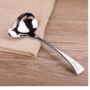 Personalized DRIZZLE SPOON Sauce Ladle Soup Spoons Cooking Kitchen Gift for Her Mom Women Bridesmaid Home Chef Cook Birthday Custom Engraved