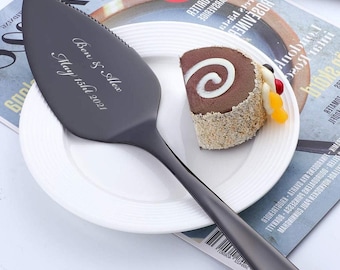 Personalized CAKE SERVER Wedding Serving Cutter Server Bridesmaid Groomsmen Anniversary Gift for Her Women Mom Baking Chef Custom Boyfriend