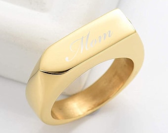 Personalized URN RING Cremation Jewelry for Women Human Ashes Keepsake Dog Cat Hair Pet Memorial Sympathy Waterproof Custom Engraved