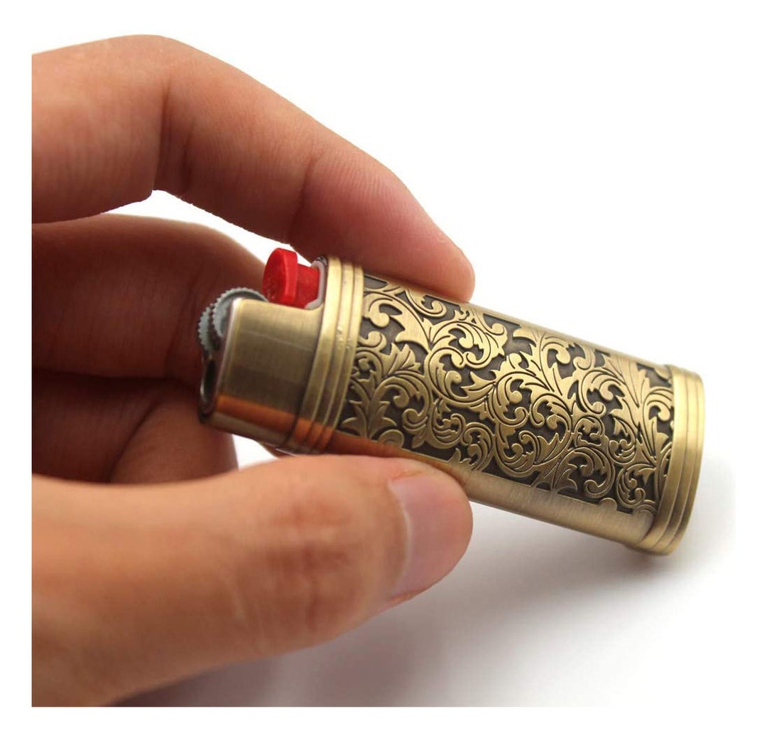 Personalized LIGHTER CASE Brass Holder Sheath Valentines Gifts for Him