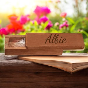 Personalized PET HAIR BOX Whiskers Commemorative Dog Cat Paw Fur Memorial Keepsake Funeral Ashes Remembrance Burial Ash Carrier Hair Flowers