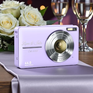 Personalized Y2K Retro Digital Camera 44MP Wedding Bachelorette Bridesmaid Gift for Her Women Mom Teen Children Grandma Fathers Day Custom