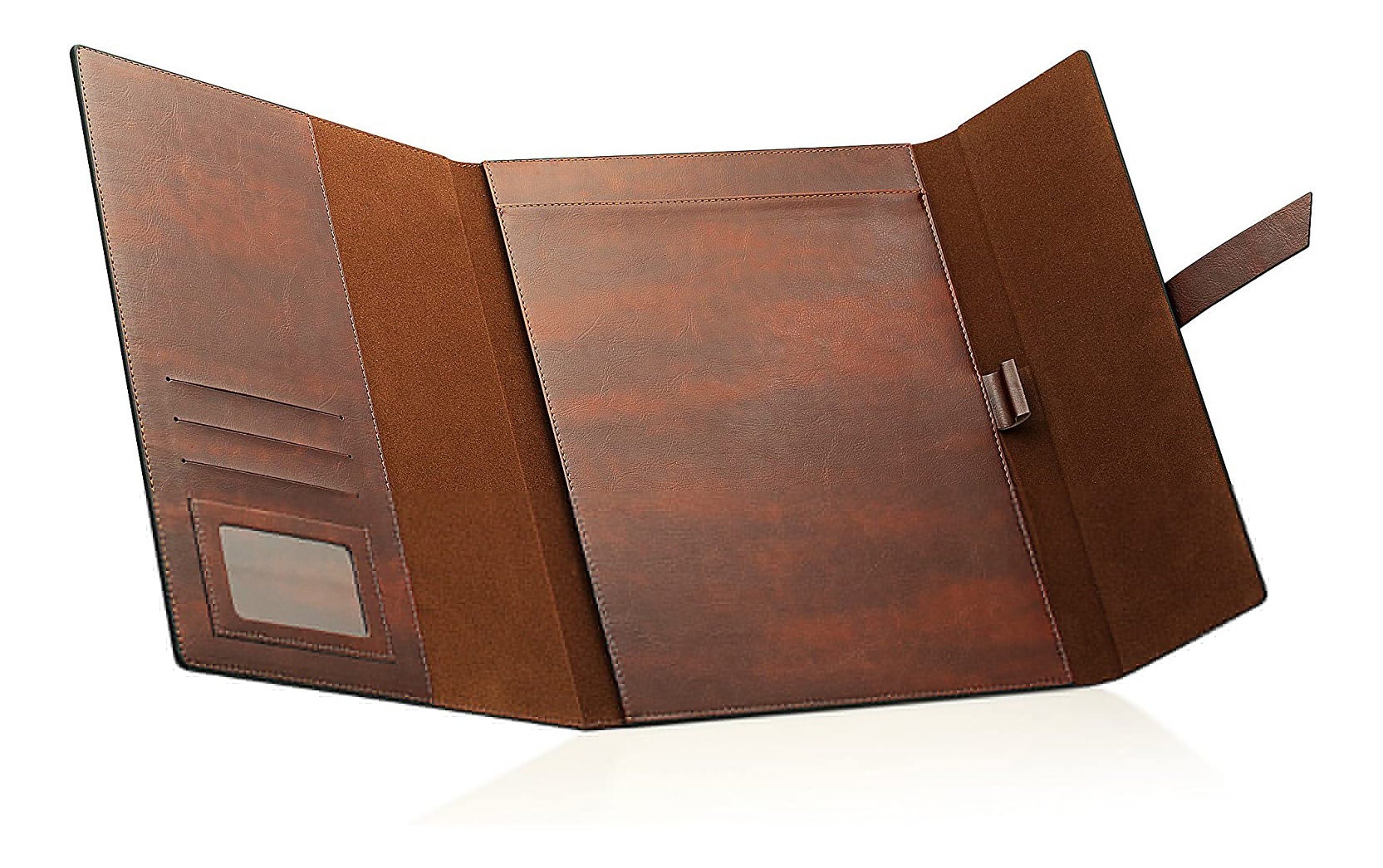 Personalized LEATHER PORTFOLIO Padfolio Notebook Organizer Folder Planner Business Corporate Gifts for Him Dad Men Boyfriend Custom Engraved