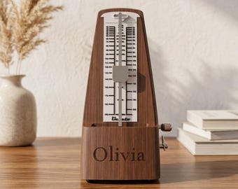 Personalized METRONOME Drummer Musician Singer Piano Teacher Student Violin Guitarist Dancer Band Birthday Gift for Him Her Custom Engraved