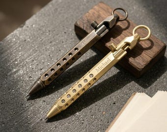 Spersonalizowany długopis z funkcją Bolt Action dla weterana wojskowego, prezent urodzinowy dla niego, taty, mężczyzny, chłopaka, nauczyciela, trenera, ukończenia szkoły, dnia ojca