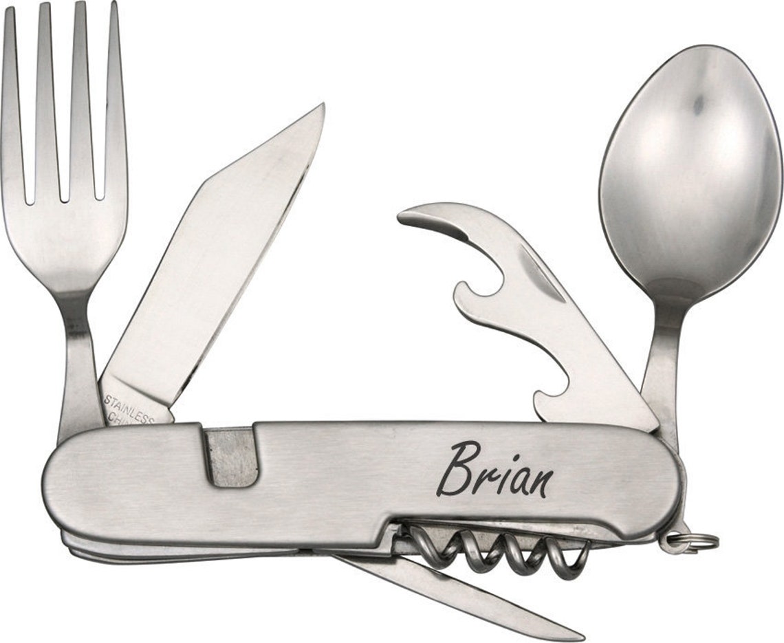 Custom Six Function Camp Tool Camping Hunting Hiking EDC Fork Etsy