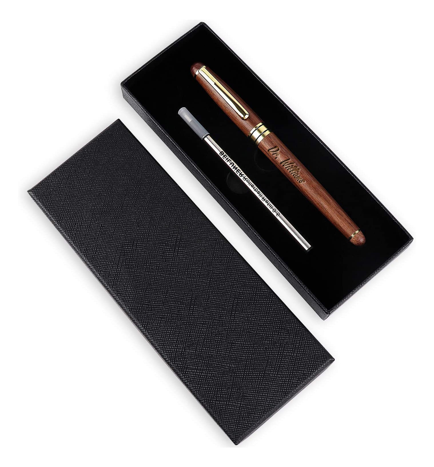 Personalized Engraved Wood Pen Box Gift Set: Graduation Anniversary Christmas Gift - View #12