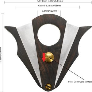 Cortador de puros personalizado, accesorios de madera para puros, regalo de cumpleaños para padrinos de boda, papá, hombre, padrino, esposo, novio, abuelo, grabado personalizado. imagen 6