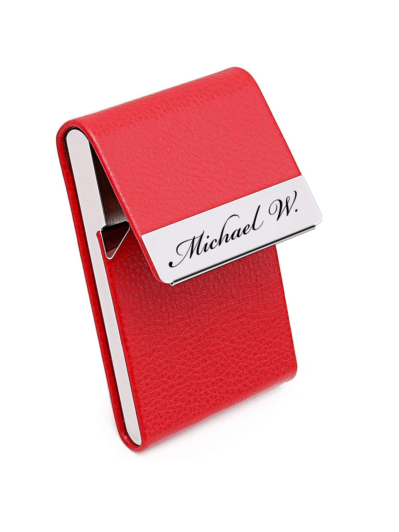 Personalized BUSINESS CARD HOLDER Custom Engraved Fathers Day Etsy