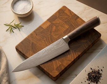 Personalized CHEF KNIFE Kitchen Knives Cooking BBQ Housewarming Birthday Gift for Her Him Mom Dad Men Women Wedding Custom Engraved Engraved