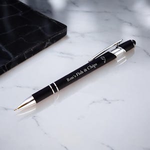 STYLOS STYLO personnalisés Logo d'entreprise Butin promotionnel d'entreprise Bureau Cadeau d'affaires pour lui papa Cadeaux de son mariage Gravure personnalisée
