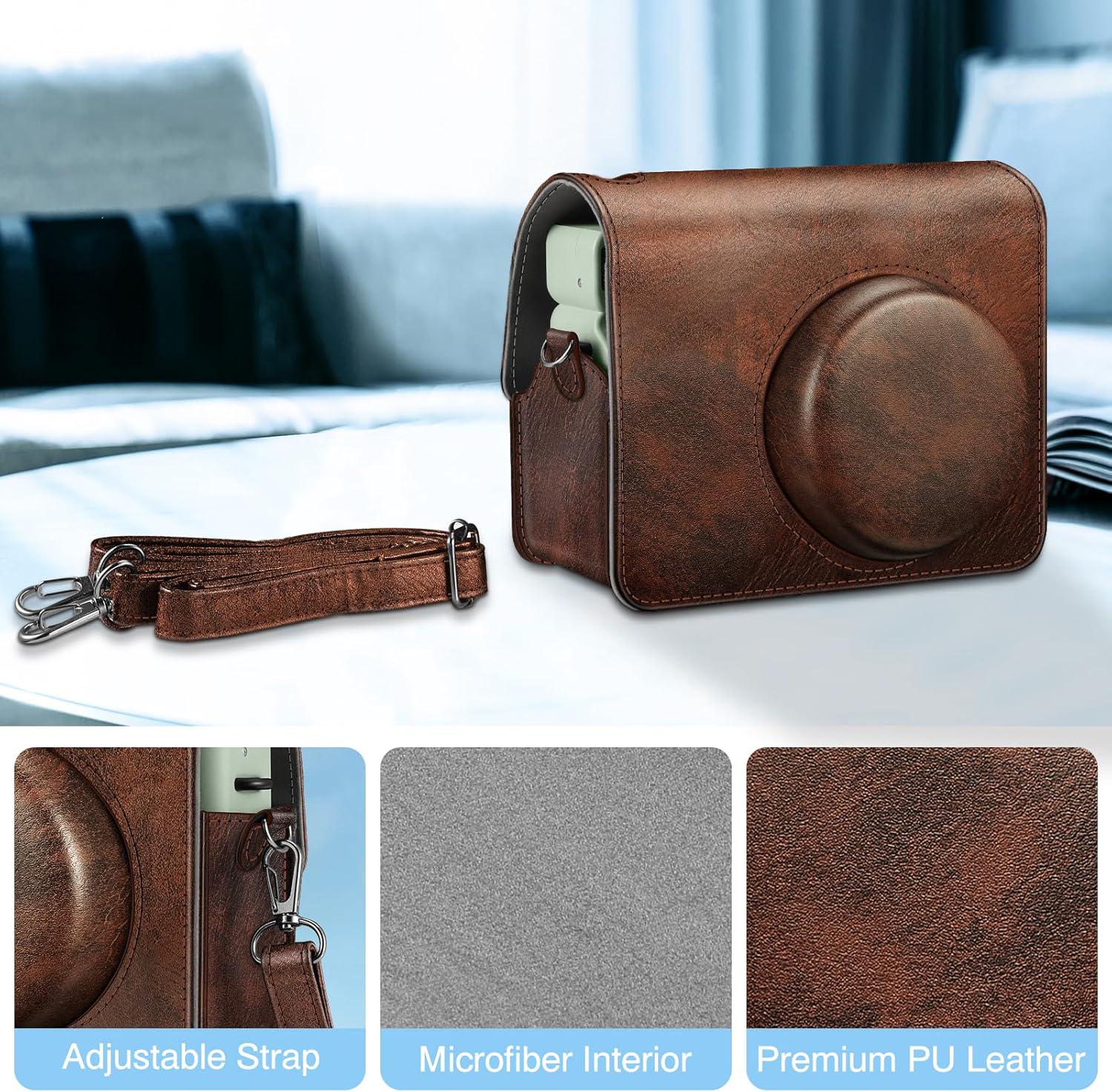 その他 Widelux Leather Case Personalized Fujifilm Instax Wide 400 Camera Case Bag Cover