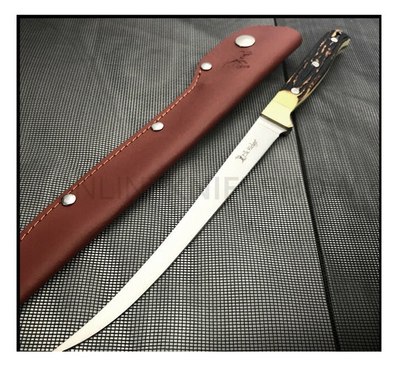 Personalized FISHING Gift Filet Knive & Sheath Knife Knives Custom Engraved  Fillet Groomsmen Gifts for Him Dad Son Boyfriend Men Camping 