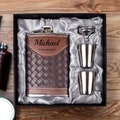 Personalized GROOMSMEN FLASK for & FUNNEL Groomsman Groomsmen Gift for Him Dad Men Groom Wedding 8 oz Birthday Boyfriend Custom Engraved