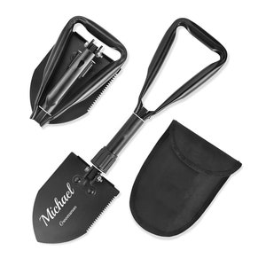 PALA personalizada, plegable y portátil, regalo para padrinos de boda, papá, hombres, padrinos de boda, camping, exterior, boda, jardinería, cumpleaños, grabado personalizado
