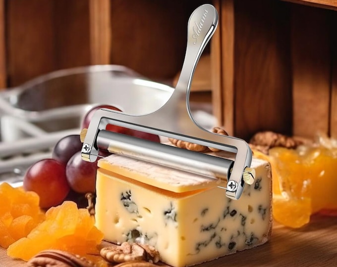 Personalized WIRE CHEESE SLICER Cutter Shaver Grater Home Kitchen Housewarming Cooking Birthday Gift for Her Mom Women Him Custom Engraved