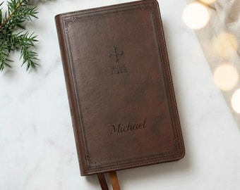 Personalized NRSV Bible Catholic Edition Communion Confirmation Wedding Birthday Gift for Him Her Pastor Graduation Fathers Day Custom