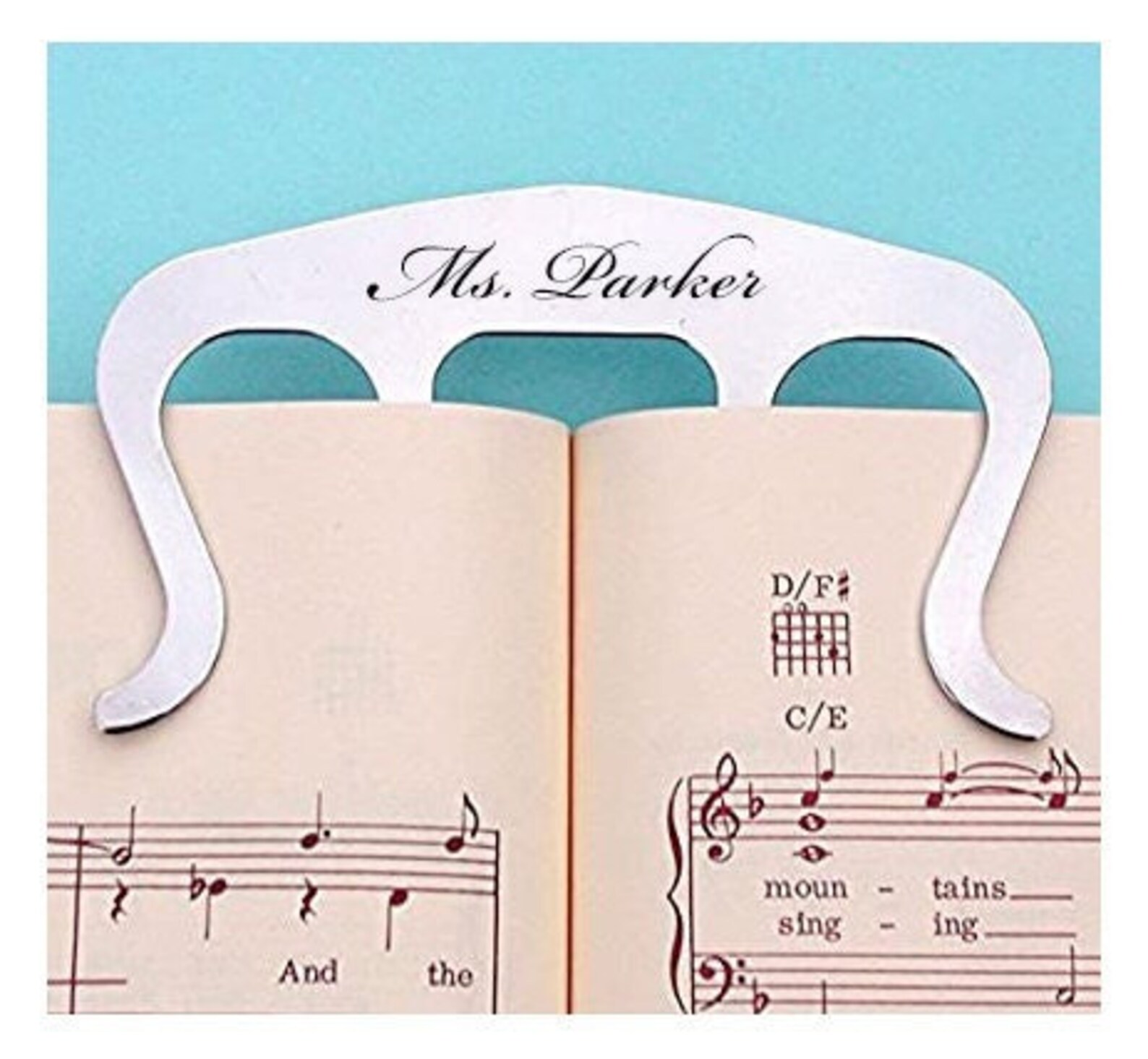 Personalized MUSIC PAGE HOLDER Piano Teacher Gift Gifts for Etsy