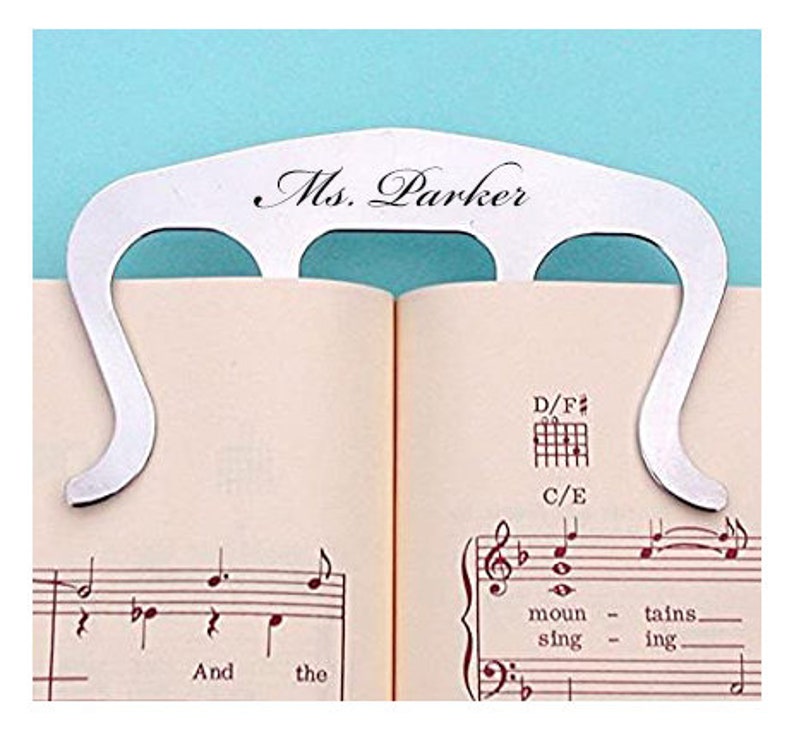 Personalized MUSIC PAGE HOLDER Piano Teacher Gift Student Etsy