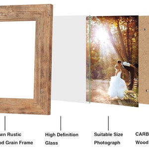 Personalized PICTURE FRAME Custom Engraved Gifts for Her Him Men Women Mom Dad Couples Wedding Engagement Portrait Frames Home Housewarming image 5