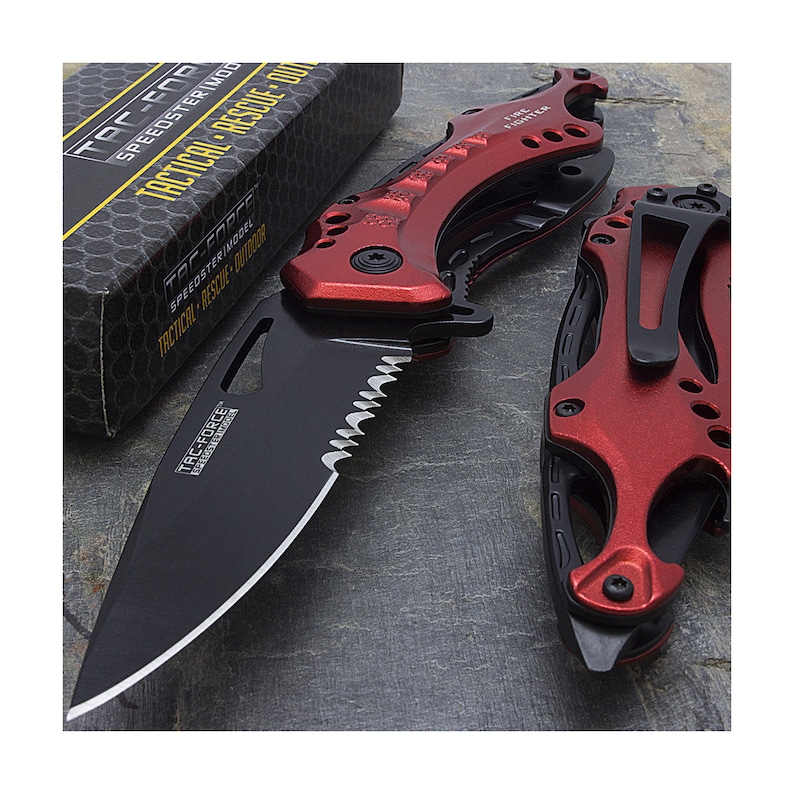 Personalized RED FIREFIGHTER Pocket Knife Knive Fireman Fire Etsy