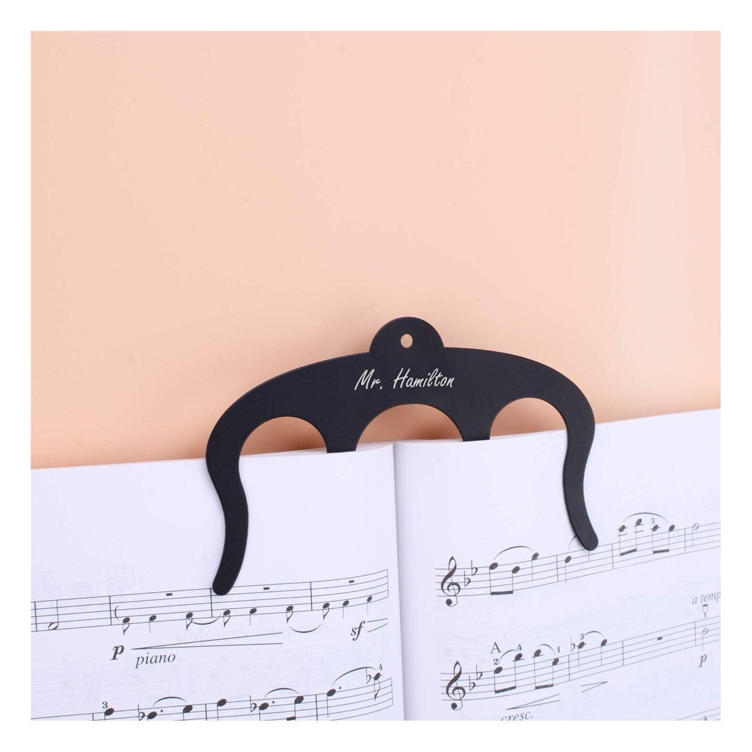 Personalized MUSIC PAGE HOLDER Custom Engraved Piano Teacher Guitar