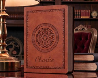 Personalized Vintage LEATHER JOURNAL for Men Women Travel Diary Notebook Graduation Birthday Gift for Him Her Mom Dad Wedding Fathers Day