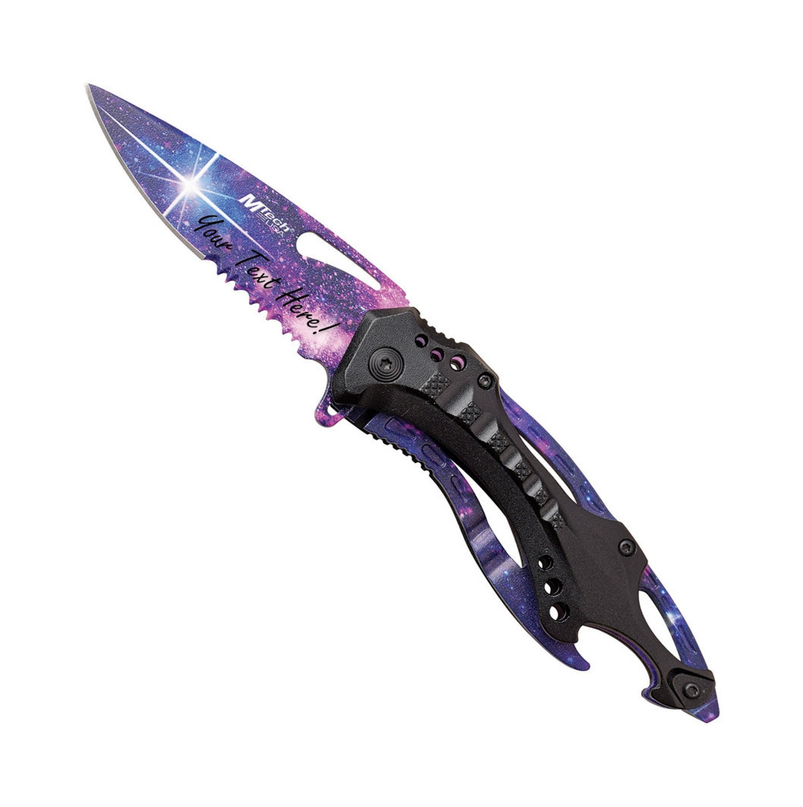 Personalized GALAXY PURPLE Pocket Knife Custom Knives Space Etsy