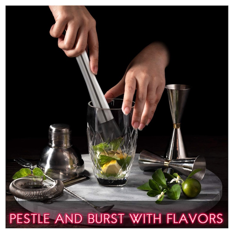 PrecisionMemory Cocktail Muddler and Mixing Spoon - Thumbnail 3