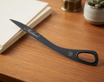 Personalized LETTER OPENER Housewarming Home Birthday Gift for Him Dad Men Her Women Mom Office Teacher Retirement Coach Custom Engraved