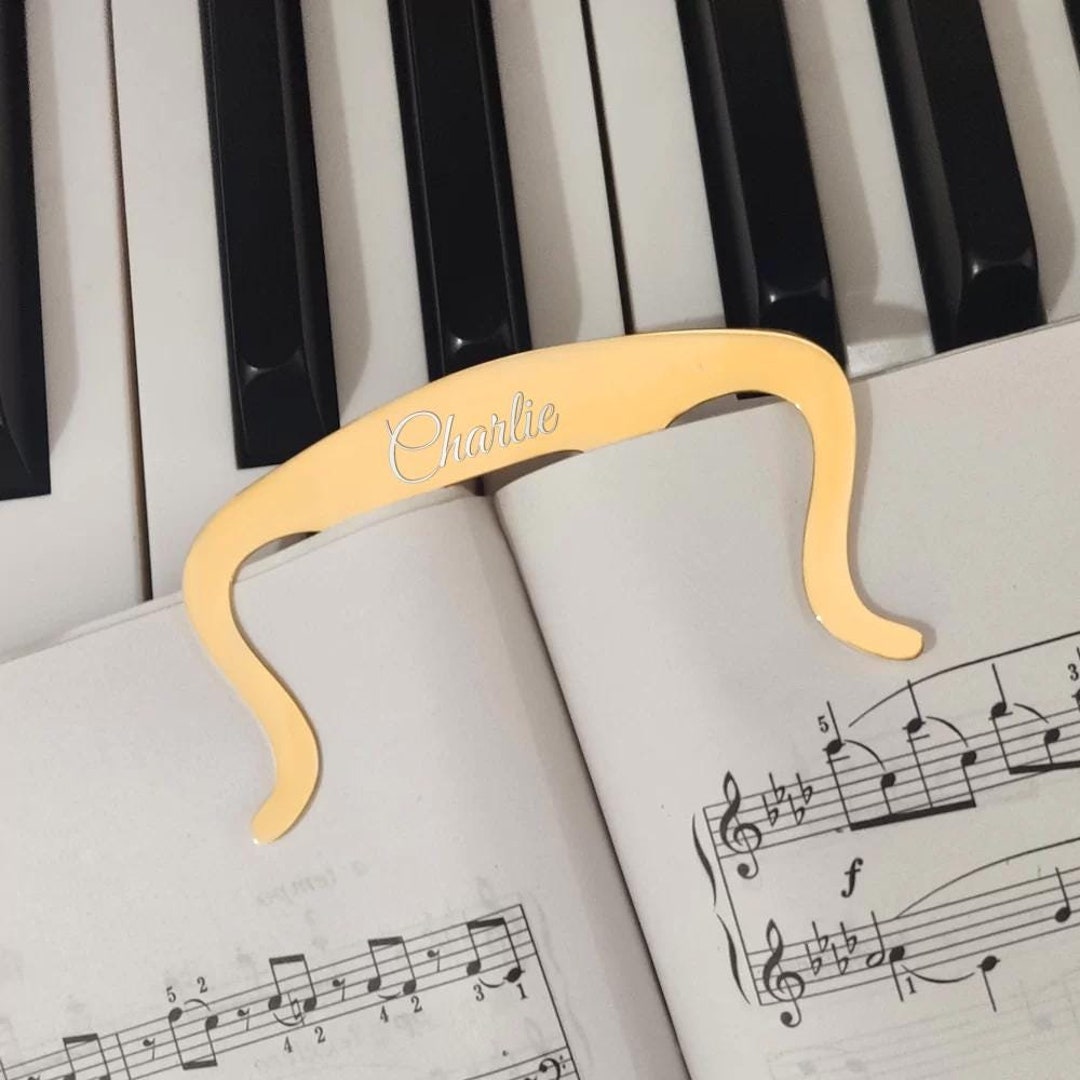 thumbnail image 2 of Brass Sheet Music Page Holder Bookmark @ The Music Stand 2 of 9